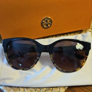 Tory Burch Black and Tortoise Sunglasses